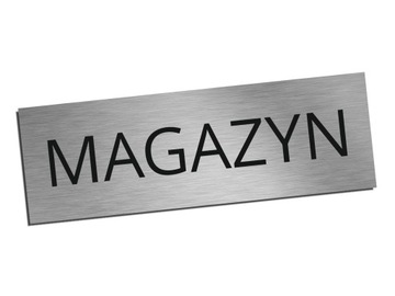 Tabliczka na drzwi MAGAZYN samoprzylepna 8x24cm