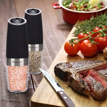 МЕЛЬНИЦЫ ЭЛЕКТРОМЕЛЬНИЦА ДЛЯ СОЛИ И ПЕРЦА 2 ШТ + FUNNAL