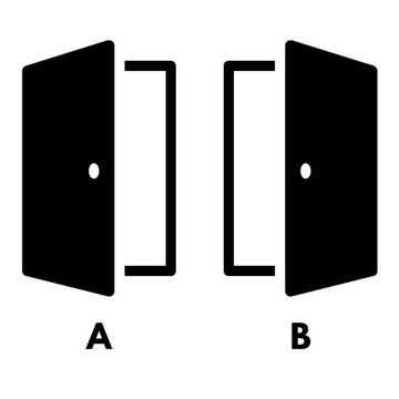 Дверь Лофт без четверти Roma LOFT 30 Стеклянный комплект с фиксированной дверной коробкой