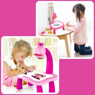 ПРОЕКТОР ДЛЯ ОБУЧЕНИЯ РИСОВАНИЮ КРЕАТИВНЫЙ РОЗОВЫЙ ДЛЯ ДЕТЕЙ В ПОДАРОК