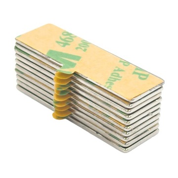 MAGNES NEODYMOWY PŁYTKOWY 30x10x1mm KLEJ 3M samoprzylepny HUNTER - 10 SZTUK