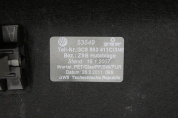PASSAT CC ROLETA ELEKTRICKÁ POLIČKA