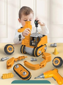 Строительный набор буровой экскаватор DIY 35 штук (W026)