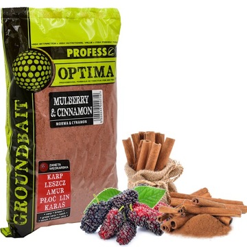 PROFESS OPTIMA Fishing Прикормка Шелковица и Корица 1кг