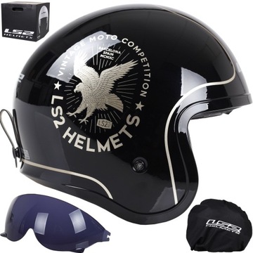 LS2 SPITFIRE OF599 FLIER OTWARTY KASK CHOPPER