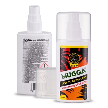ZESTAW MUGGA 2XSTRONG 50% DEET KOMARY TROPIKALNE