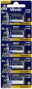 Vinnic BATERIA 4LR44 L1325F 544A A544 PX28L 476A 6V 5 szt