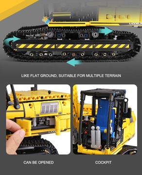 MOLD KING Technic MOC-2513 Модель радиоуправляемого экскаватора