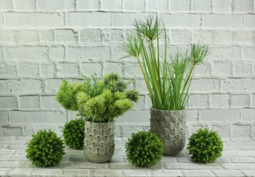 Винтажный ажурный подсвечник из цемента H33