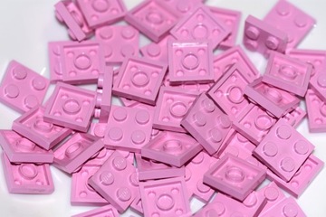 Lego płytka bright pink 2x2 3022 30szt