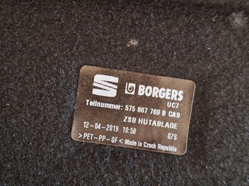 POLIČKA KUFRU SEAT ATECA 2016- 575867769 ORIGINÁLNÍ