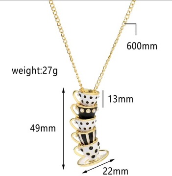 ДЛИННОЕ ЗОЛОТОЕ ОЖЕРЕЛЬЕ МОДНЫЙ БОЛЬШОЙ КУЛОН-ЧАШКА 2В1 55 см подарок