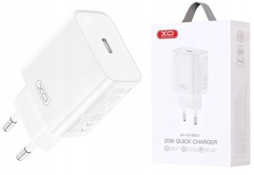 Szybka Ładowarka Sieciowa USB typ C PD 20W Quick Charge USB-C do Telefonu