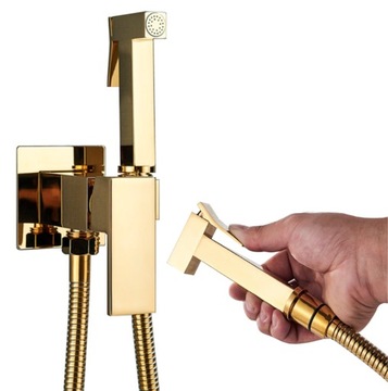 BATERIA BIDETOWA ZESTAW PODTYNKOWY BIDET ZŁOTY