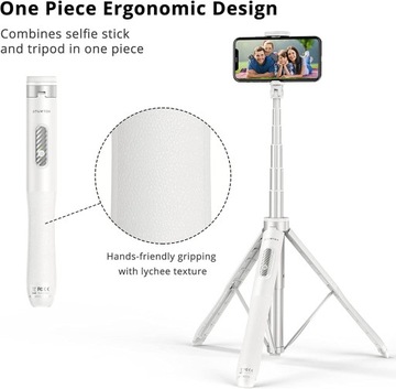 Палка для селфи ATUMTEK, длина 150 см, белая