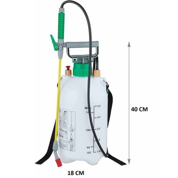 Ручной садовый опрыскиватель 5л, длинная штанга, 3 бар МОЩНЫЙ