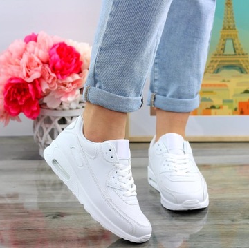 Кроссовки женская спортивная обувь белая воздушная система 41