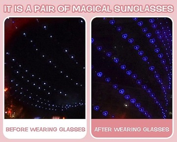 3X PARTY GLASSES FESTIVAL HEART 3D ВИД НОЧЬЮ