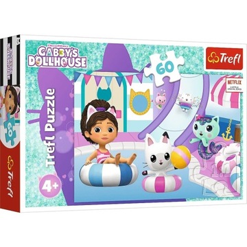 Puzzle Gabby's Dollhouse 60 el. Gabby na basenie Trefl puzzle 17393 4+