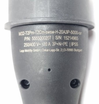 Зарядный кабель Hyundai EV тип 2 - тип 2 14 кВт