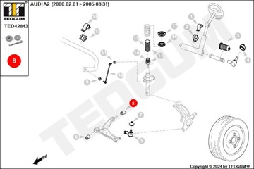 СЪЕМНИК ЗАДНЕЙ ВТУЛКИ ПЕРЕДНЕГО ПОВОРОТНОГО РЫЧАГА AUDI SEAT SKODA VW