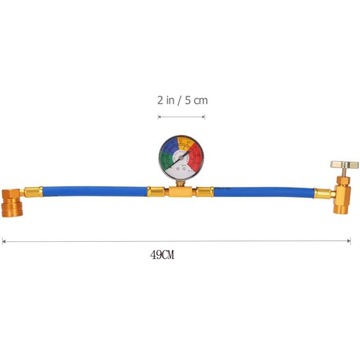 КОМПЛЕКТ ЗАПРАВОЧНЫХ ШЛАНГОВ, ЗАПРАВОЧНЫЙ ШЛАНГ ХЛАДАГЕНТА С МАНОМЕТРОМ
