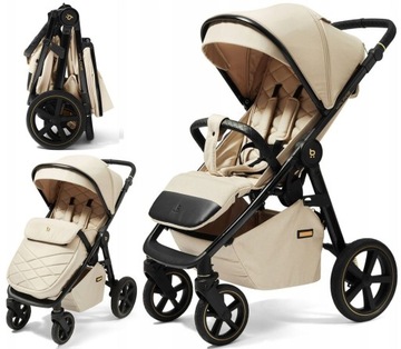 FUTURE DESIGN WÓZEK SPACEROWY XPLODE CHROME SAND BEIGE