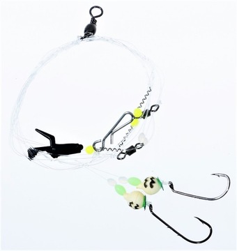 Surfcasing zestaw do łowienia z plaży hak 2. Flądra, leszcz, okoń, węgorz