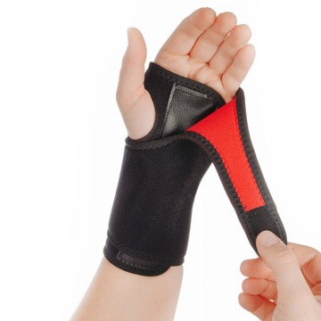 STABILIZATOR przeciążenie uraz NADGARSTKA OPASKA ORTEZA łagodzi ból LEWA