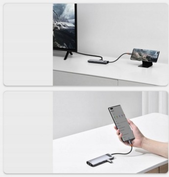 Концентратор 6 в 1 USB-C — USB 3.0 RJ45 HDMI USB-C PD Baseus