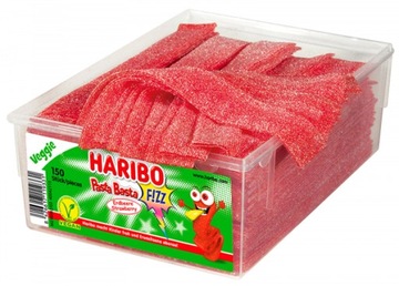 Żelki Paski Haribo Truskawka 150 szt