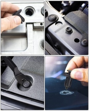 Набор запонок xxl, булавок, автомобильных зажимов, обивки + съемник 725