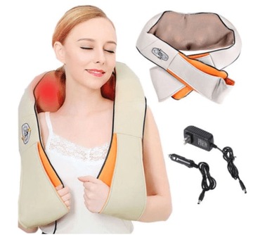 MASAŻER SHIATSU KARKU PLECY DUŻY GRZEJĄCY DO CIAŁA