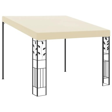 vidaXL Altana przyścienna, 3 x 3 x 2,5 m, kremowa, 47997
