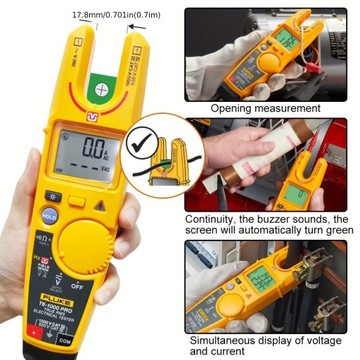 Электрический тестер Fluke T6-1000 pro Fieldsense, 1000 В переменного/постоянного тока, истинное среднеквадратичное значение и то и другое