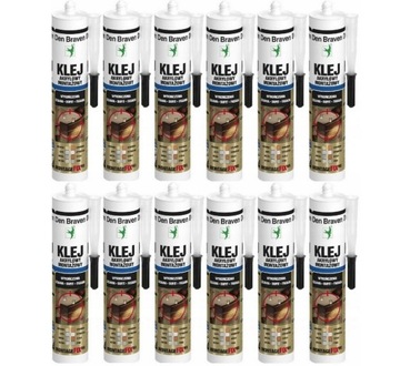 Den Braven Klej Akryl. Montażowy KARTON 12x300ml