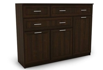 Komoda loft orzech ciemny 150 cm do salonu szafka