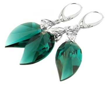 ARSYLION komplet z kryształkami Swarovski Emerald