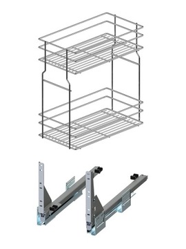 Kosz cargo 300 2p. PUSH TO OPEN REJS Variant Multi