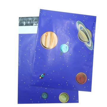 Styl Niebieskiej Gwiazdy '' Kolorowy Poly Mailer b