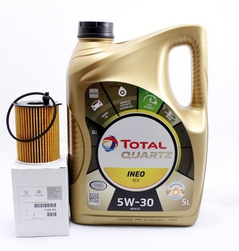 FILTR OLEJU OE+OLEJ TOTAL5W30 5L CITROEN PEUGEOT