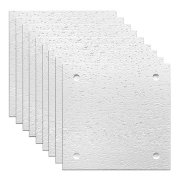 BIAŁE panele ścienne 60x60 cm BETON 9szt. - 3,24m2