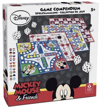 ZESTAW GIER PLANSZOWYCH DISNEY MICKEY MOUSE CHINCZYK WARCABY