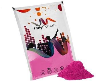 Kolorowy Proszek Holi Puder Festiwal Jasny Różowy Spieralny Bezpieczny