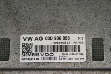 JEDNOTKA MOTORU SKODA FABIA II (542) 03D906023 1.2L GASOLINE 2007