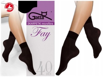 GATTA SKARPETKI MIKROFIBRA FAY 40 DEN NERO R. UNI