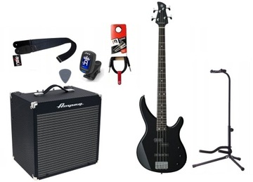 GITARA BASOWA + WZMACNIACZ 30W KABEL ZESTAW