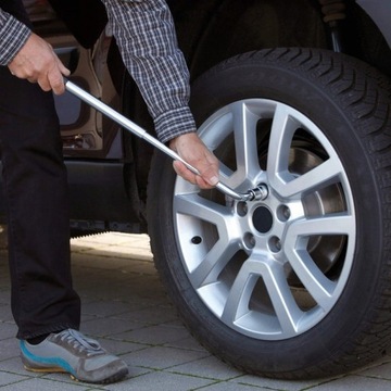 ПРОЧНЫЙ ТЕЛЕСКОПИЧЕСКИЙ КОЛЕСНЫЙ КЛЮЧ 17 19 21 23 мм ИНСТРУМЕНТЫ ДЛЯ АВТОМОБИЛЬНЫХ КОЛЕС