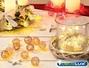 украшение стола ажур ШАРЫ 10шт LED 3хАА серебро