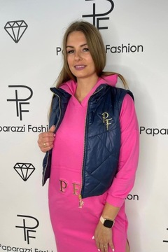 ЖИЛЕТ С РУКАВАМИ PAPARAZZI FASHION ТЕМНО-СИНИЙ